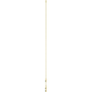 14K Yellow Gold Lab-Grown Blue Sapphire 5-Stone Station 16-18" Necklace – image 3