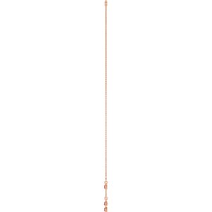 14K Rose Gold Lab-Grown Ruby 5-Stone Station 16-18" Necklace – image 3