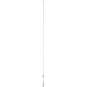 Platinum Natural Ruby 5-Stone Station 16-18" Necklace – image 3