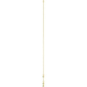 14K Yellow Gold Natural Emerald 5-Stone Station 16-18" Necklace – image 3
