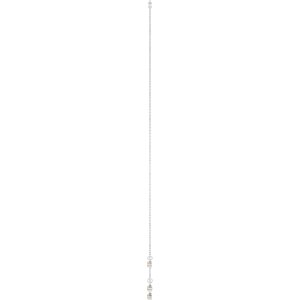 14K White Gold Natural Citrine 5-Stone Station 16-18" Necklace – image 3