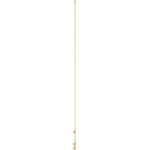 14K Yellow Gold Lab-Grown Ruby 5-Stone Station 16-18" Necklace – image 3