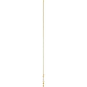 14K Yellow Gold Natural Pink Tourmaline 5-Stone Station 16-18" Necklace – image 3