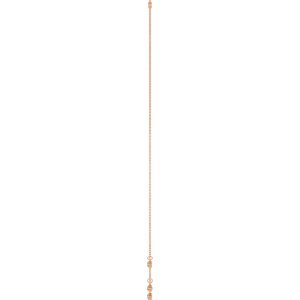 14K Rose Gold Natural Peridot 5-Stone Station 16-18" Necklace – image 3