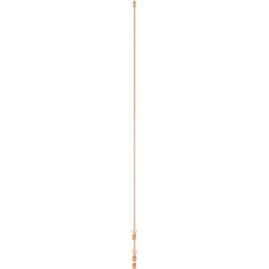 14K Rose Gold Natural Citrine 5-Stone Station 16-18" Necklace – image 3