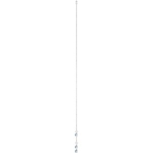 Sterling Silver Natural Blue Sapphire 5-Stone Station 16-18" Necklace – image 3