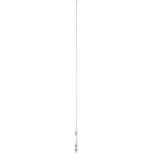 Platinum Natural Mozambique Garnet 5-Stone Station 16-18" Necklace – image 3