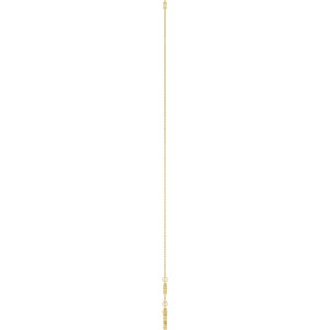 14K Yellow Gold 5x3 mm Pear 5-Stone Station 16-18" Necklace Mounting – image 6
