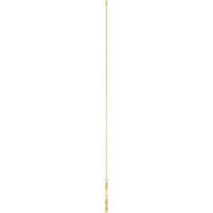 14K Yellow Gold Lab-Grown Diamond 5-Stone Station 16-18" Necklace – image 3