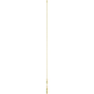 14K Yellow Gold Natural Aquamarine 5-Stone Station 16-18" Necklace – image 3