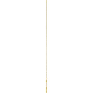 14K Yellow Gold Natural Peridot 5-Stone Station 16-18" Necklace – image 3