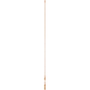 14K Rose Gold Natural Peridot 5-Stone Station 16-18" Necklace – image 3