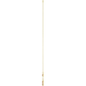 14K Yellow Gold Lab-Grown Ruby 5-Stone Station 16-18" Necklace – image 3