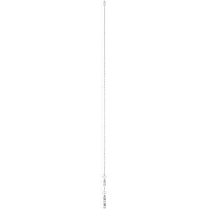 14K White Gold 5x3 mm Pear 5-Stone Station 16-18" Necklace Mounting – image 6