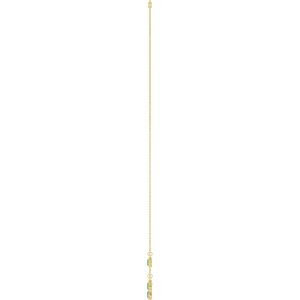 14K Yellow Gold Lab-Grown Emerald 5-Stone Station 16-18" Necklace – image 3