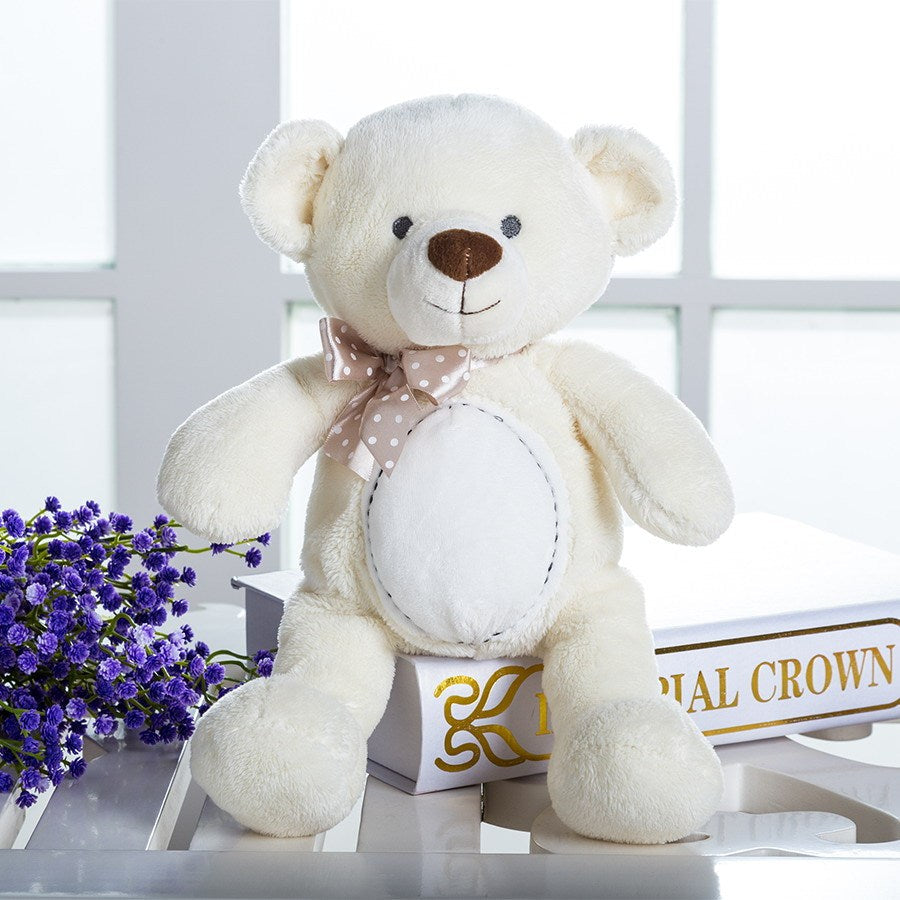 Beige Teddy Bear Plush – Soft Stuffed Toy Doll