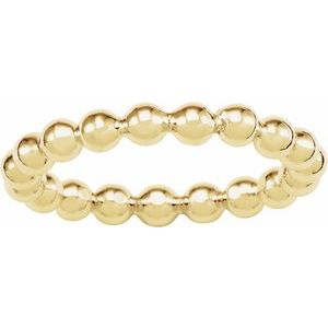 Beaded Stackable Ring