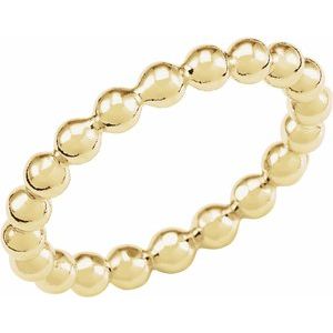 Beaded Stackable Ring