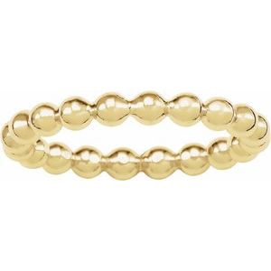 Beaded Stackable Ring