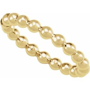 Beaded Stackable Ring