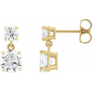 Sterling Silver 6 mm Round Dangle Earring Mounting – image 3