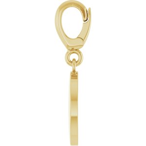 18K Yellow Gold-Plated Sterling Silver Engravable Disc Charm/Pendant – image 3