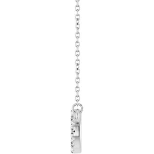 14K White Gold 1.7 mm Round Infinity-Inspired 18" Necklace Mounting – image 6