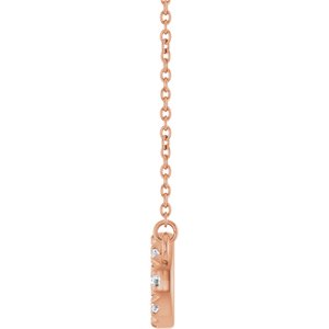 14K Rose Gold 1/3 CTW Natural Diamond Infinity-Inspired 18" Necklace – image 3