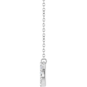 Sterling Silver 1/3 CTW Natural Diamond Infinity-Inspired 18" Necklace – image 3