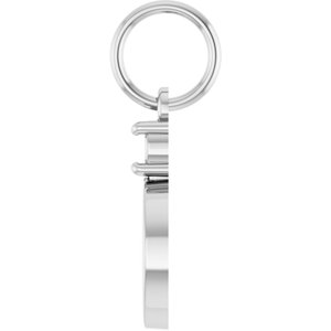 Sterling Silver 3 mm Round Engravable Family Disc Pendant Mounting – image 6