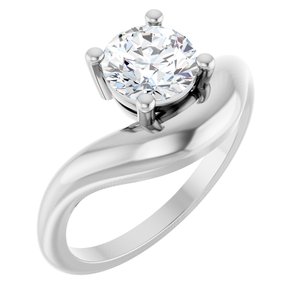 Platinum 1 CT Lab-Grown Diamond Solitaire Ring