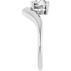 Sterling Silver 1 CT Lab-Grown Diamond Solitaire Ring – image 4