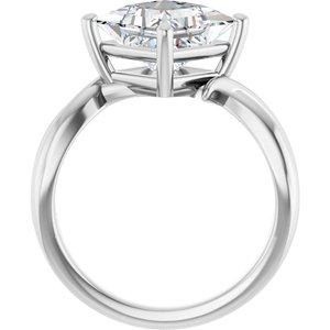 Platinum 8x8 mm Square Ring Mounting – image 3