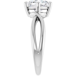 Sterling Silver 6.5x6.5 mm Cushion Ring Mounting – image 7