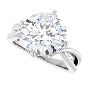 Continuum Sterling Silver 11 mm Round Ring Mounting – image 8