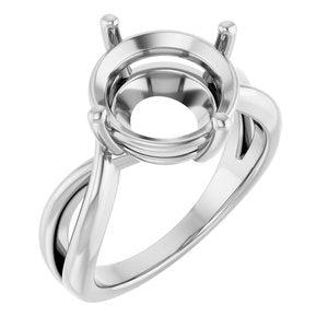 Platinum 11 mm Round Ring Mounting – image 2