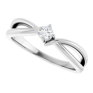 Continuum Sterling Silver 3 mm Round Ring Mounting – image 8