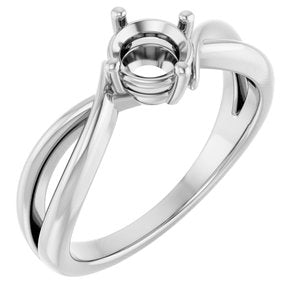 Platinum 5.5 mm Round Ring Mounting – image 2