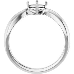 Platinum 3.75x3.75 mm Square Ring Mounting – image 4