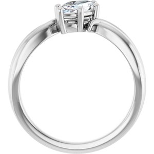10K White Gold 8.5x4.5 mm Marquise Ring Mounting – image 3