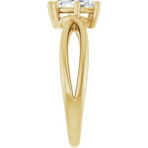 18K Yellow Gold 8.5x4.5 mm Marquise Ring Mounting – image 7