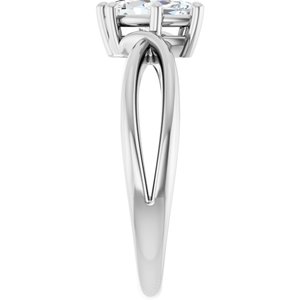 10K White Gold 8.5x4.5 mm Marquise Ring Mounting – image 7