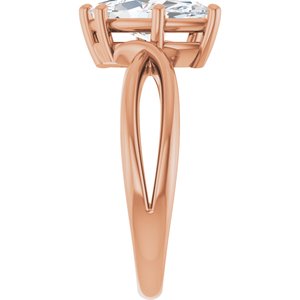 10K Rose Gold 12x6 mm Marquise Ring Mounting – image 7