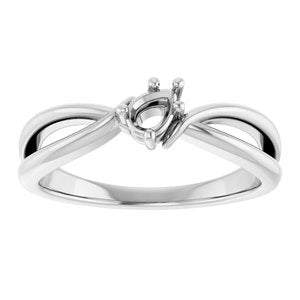 18K White Gold 4.5x3 mm Pear Ring Mounting – image 6