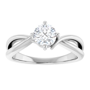 Sterling Silver 5.5 mm Round Ring Mounting – image 5