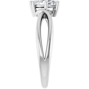 14K X1 White Gold 8x4.5 mm Marquise Ring Mounting – image 7