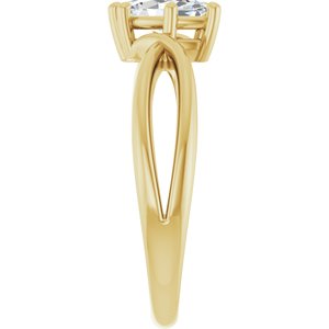 10K Yellow Gold 8x4.5 mm Marquise Ring Mounting – image 7