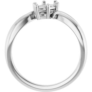 Sterling Silver 8x4.5 mm Marquise Ring Mounting – image 4