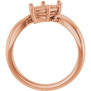 10K Rose Gold 12x6 mm Marquise Ring Mounting – image 4