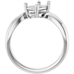 Sterling Silver 9x6 mm Pear Ring Mounting – image 4
